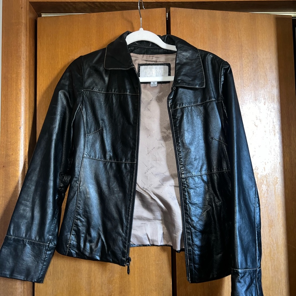 Wilsons Leather Black Classic Leather Jacket